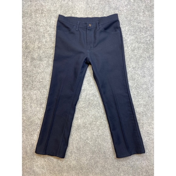Wrangler Other - Wrangler A001 Men's Navy Blue Polyester Wrancher Western Pants Size 34x29